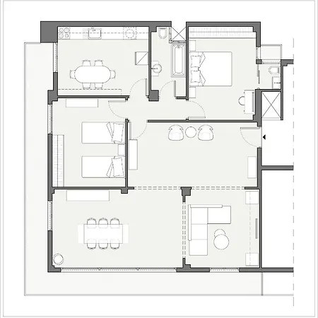 Apartment Happy Place! Big, Bright & - Ideal For Families And Groups Of Friends