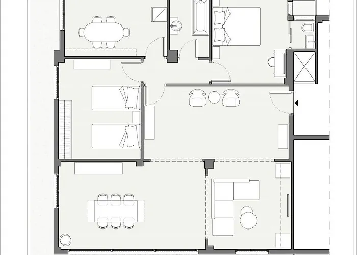 아파트 Happy Place! Big, Bright & - Ideal For Families And Groups Of Friends